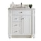 James Martin Vanities Bristol 30in Single Vanity, Bright White w/ 3 CM Eternal Jasmine Pearl Quartz Top 157-V30-BW-3EJP - alternate 1